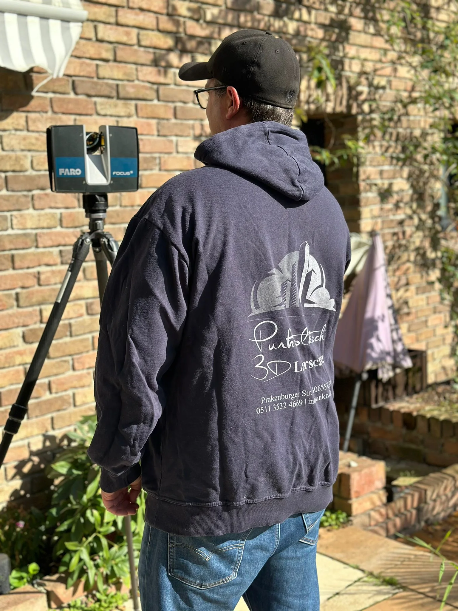 Bestandsaufnahme mit einem FARO-Laserscanner vor Ort