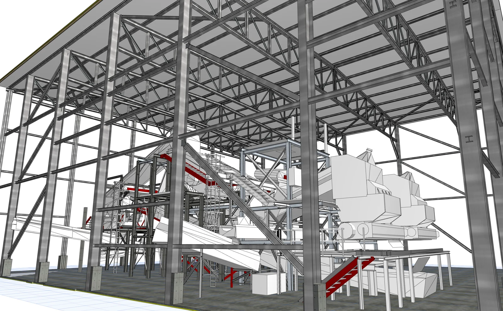 Digitales Modell einer industriellen Trennungsanlage
